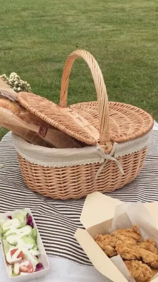 Picnic Blanket Picnic Blanket Waterproof Picnic Basket with Blanket