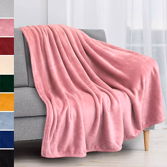 Fleece Blanket, Throw Double King Size Single Sofa Bed Luxury Large Soft Flannel Blanket Ultra Soft Microplush Velvet Blanket